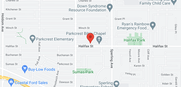 map of 6585 HALIFAX STREET